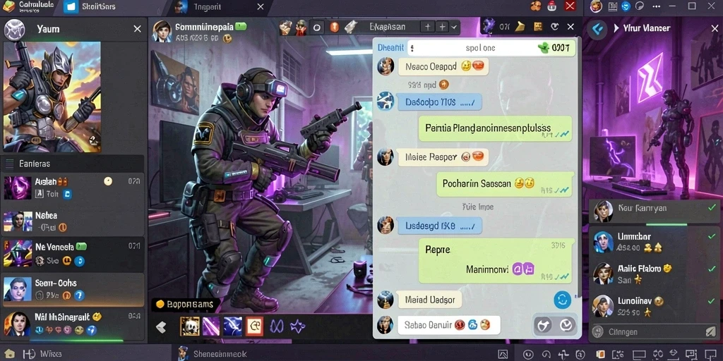 banteng69 - Tangkapan layar fitur interaksi dengan teman-teman dalam permainan.